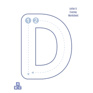 Traceable Letter D